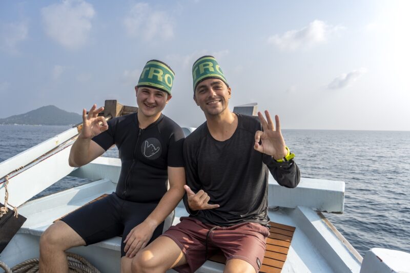 SSI Nitrox Specialty course. Students on dive boat